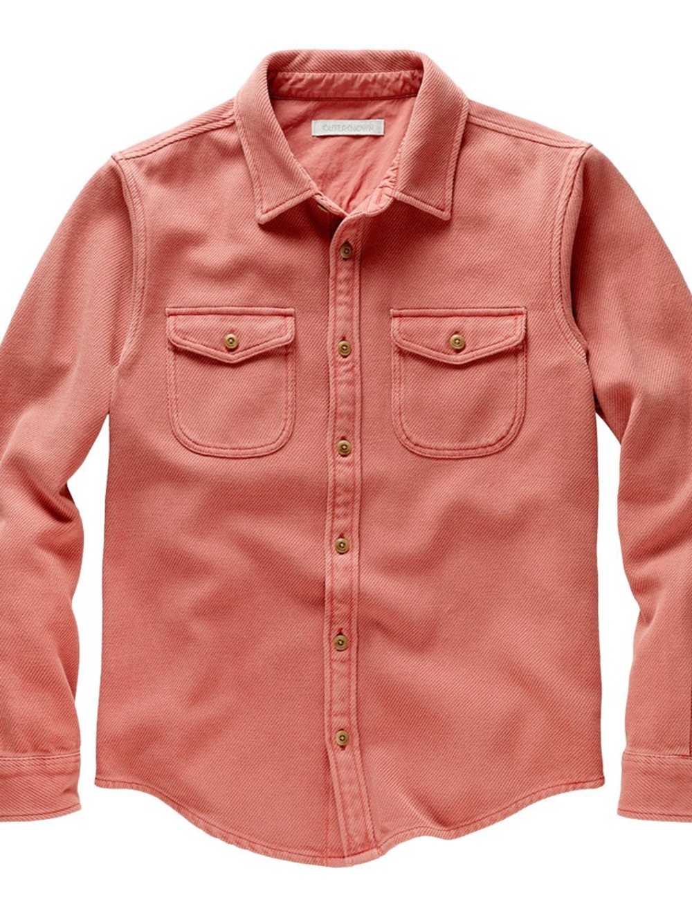 Outerknown Coral Button Up Shirt